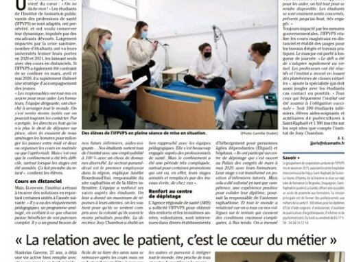 Les étudiants infirmiers de l’IFPVPS Saint-Raphaël mis à l’honneur dans la presse Les étudiants infirmiers de l’IFPVPS Saint-Raphaël mis à l’honneur dans la presse