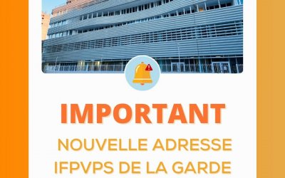 NOUVELLE ADRESSE IFPVPS Rentrées scolaires 2025
